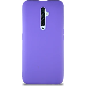 Case World Oppo Reno 2z Kılıf Soft Premier Renkli Silikon Kapak - Mor
