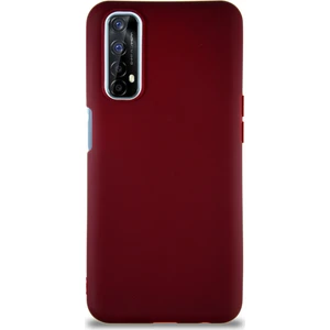 Case World Realme 7 Kılıf Soft Premier Renkli Silikon Kapak - Mürdüm
