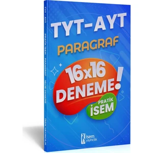 İSEM Yayıncılık  TYT AYT Pratik Kazandıran Paragraf 16X16 Deneme