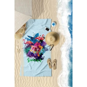 Vevien Home Flamingo Summer Dijital Baskılı 70 x 140 cm Plaj Havlusu