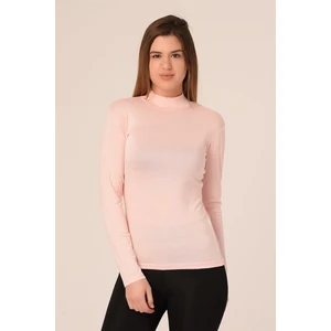 Disentis Modest Yarım Balıkçı Uzun Kollu Viskon Pembe Body