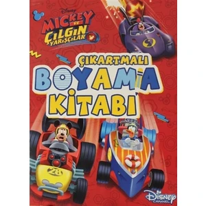 Mickey Roadster Çıkartmalı Boyama Kitabı