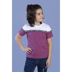 Erkek Çocuk Şeritli Garnili T-Shirt