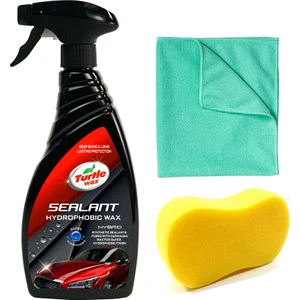 Turtle Wax Hibrid Boya Koruyucu 500 ml + Yıkama Süngeri + Mikrofiber Bez