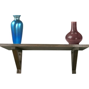 Met Metal Masif Ahşap Raf Seti Tekli 18*18