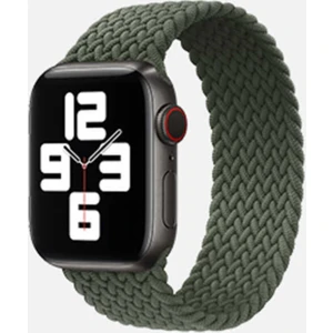 Kzy Apple Watch Uyumlu 42MM Hasır Örgü Large Kordon - Yeşil