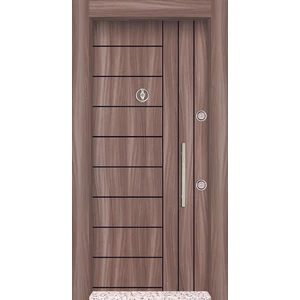 Mono Çelik Kapı MN-1806 Classic Laminoks Sütlü Kahve Çelik Kapı