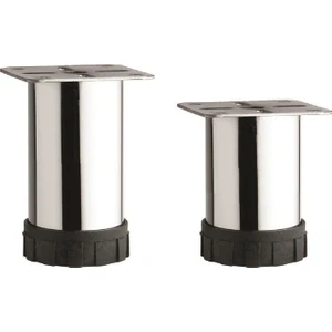 Ayarlanabilir Pingolu Krom Mobilya Dolap Ayağı Metal 4'lü 8 cm
