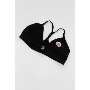 Kız Çocuk Pamuklu Klipsli Siyah Sütyen