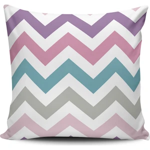 Alkan Homes Kırlent Dünyası Zigzag Desenli Dijital Baskılı Kırlent Kılıfı