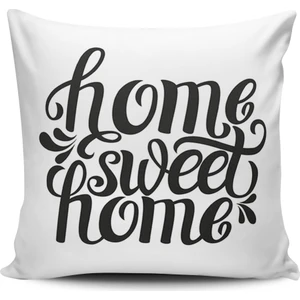 Alkan Homes Kırlent Dünyası Home Sweet Home Dijital Baskılı Kırlent Kılıfı