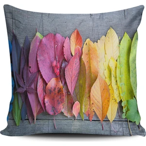 Alkan Homes Kırlent Dünyası Yaprak Desenli Dijital Baskılı Kırlent Kılıfı