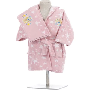 Lisanslı Çocuk Bornoz Seti Barbie Star 9-10 Yaş