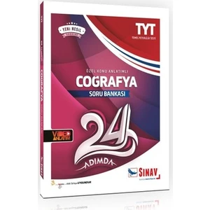 Sınav Yayınları TYT Coğrafya 24 Adımda Konu Anlatımlı Soru Bankası