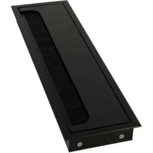 Mat Siyah Masa Kablo Kanal Kapağı, Fırçalı Lüks 80*276 Mm.