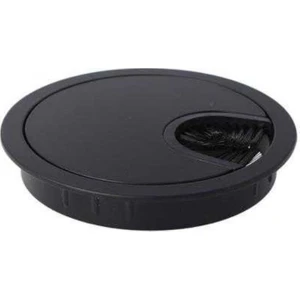 Mat Siyah Boyalı Zamak Kablo Kapağı 80 Mm.