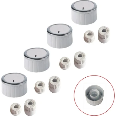 Parmis Beko Düğme 4 Lü Takımı Ankastre Set Üstü Ocak Düğmesi