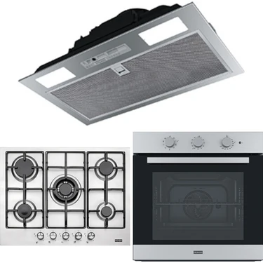 Franke Fırın Ankastre Set (Fbı 705 GR/700 Aspiratör - Fhnl 705 4g Tc Xs E Ocak - Fsl 82 H Xs