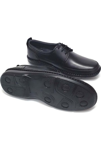 Alme Erkek Deri Ayakkabı - Siyah - 45