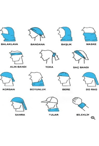 Narr Bandana Foxes Çok Fonksiyonlu