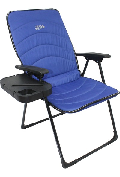 Gray Wolf Quatro Katlanır Masalı Kamp Sandalyesi - Balıkçı Sandalyesi (Mavi)