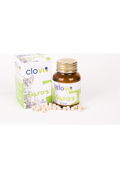 Clovit Calfo's; Mafsal, Kemik ve Diş Sağlığı Destekleyici Kalsiyum - Fosfor Tableti