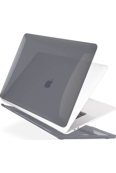 Codegen Apple 13" Macbook Pro A1706 A1708 A1989 A2159 A2338 M1 Kristal Gri Kılıf Koruyucu + USB Çevirici