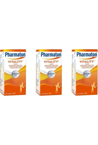 SANOFİ Pharmaton 30 Kapsül 3 Kutu