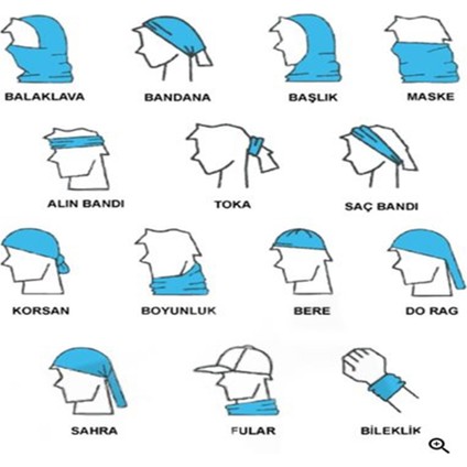 Bandana Aboriginee Çok Fonksiyonlu