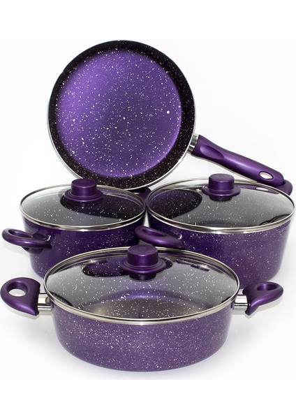 Elita 7 Parça Mor Granit Tencere Tava Takımı fiyatları