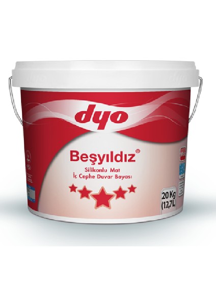 Beşyıldız Silikonlu Mat Iç Cephe Duvar Boyası 0986 Begonya 10 kg