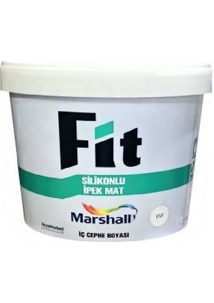 Fit Silikonlu Ipek Mat Silinebilir Iç Cephe Boya 20 kg Kurna 20 kg