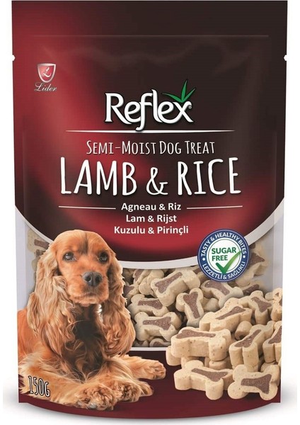 Semi-Moist Kuzulu Pirinçli Köpek Ödülü 150 gr 2'li Set Idili