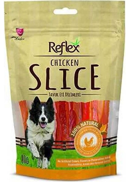 Tavuk Eti Dilimleri Köpek Ödülü 80 gr 3'lü Set Idili