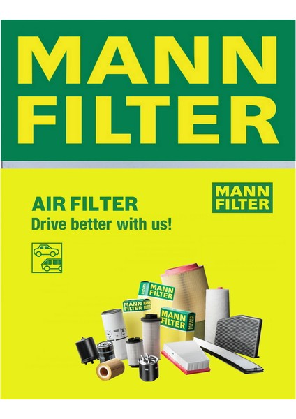 Peugeot 206 cc 1.6 16V 2000-2019 Mann-Filter Hava Filtresi