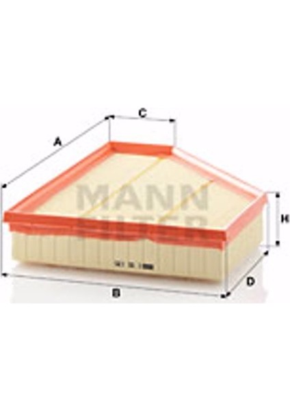 Bmw 1 Cabrio 118 D 2007-2013 Mann-Filter Hava Filtresi