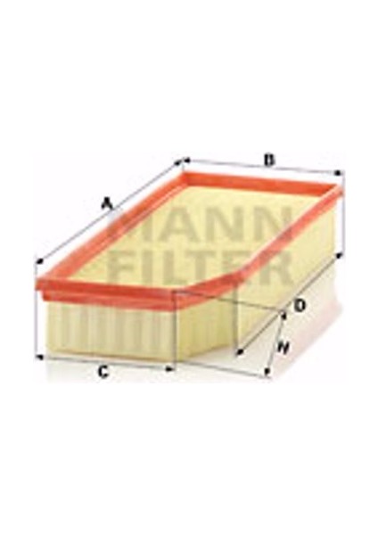 Mercedes-Benz Clk 270 Cdi 2002-2009 Mann-Filter Hava Filtresi fiyatları