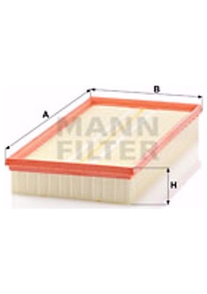 Vw Bora 2.0 1998-2013 Mann-Filter Hava Filtresi fiyatları