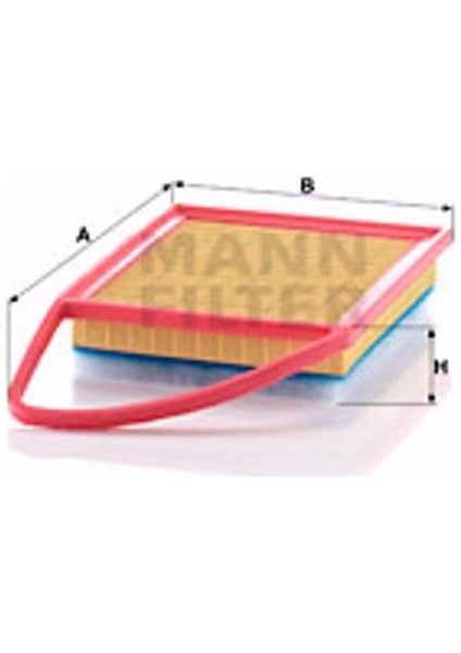 Peugeot 3008 Mpv 1.6 Hdi 115 / Bluehdi 115 2009-2016 Mann-Filter Hava Filtresi fiyatları