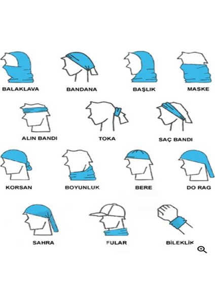 Bandana Scratch Çok Fonksiyonlu