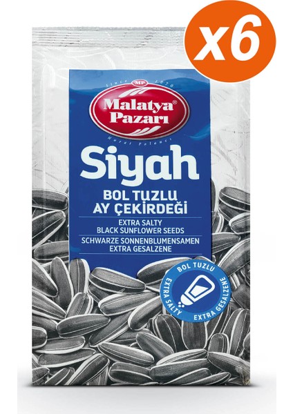 Malatya Pazarı Murat Palancı Siyah Çekirdek Bol Tuzlu 6 x 180 gr