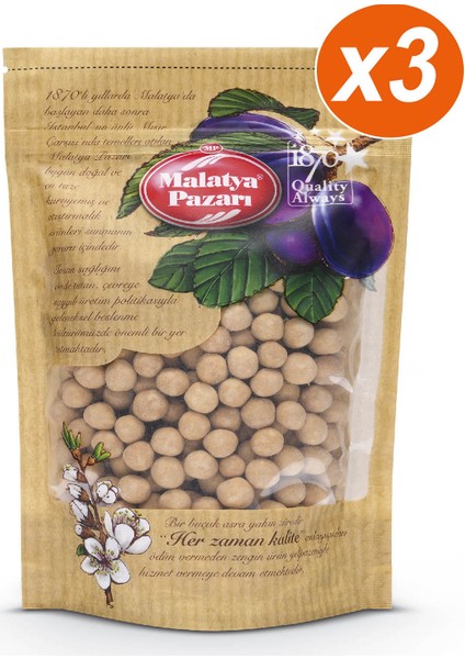 Malatya Pazarı Murat Palancı Çıtır Leblebi Kilitli Paket 3 x 250 gr