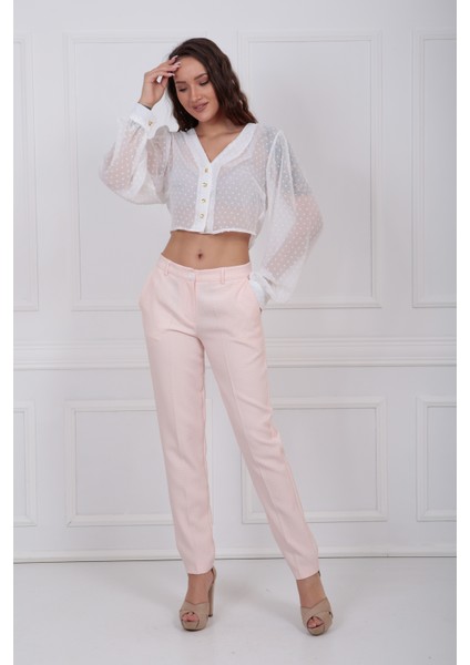 Yanlar Cepli Fermuarlı Pitikare Pantolon PNT-31950