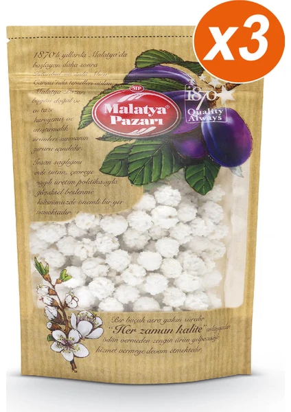 Malatya Pazarı Murat Palancı Leblebi Şekeri Kilitli Paket 3 x 250 gr