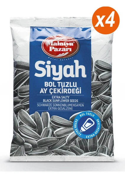 Malatya Pazarı Murat Palancı Siyah Çekirdek Bol Tuzlu 4 x 75 gr