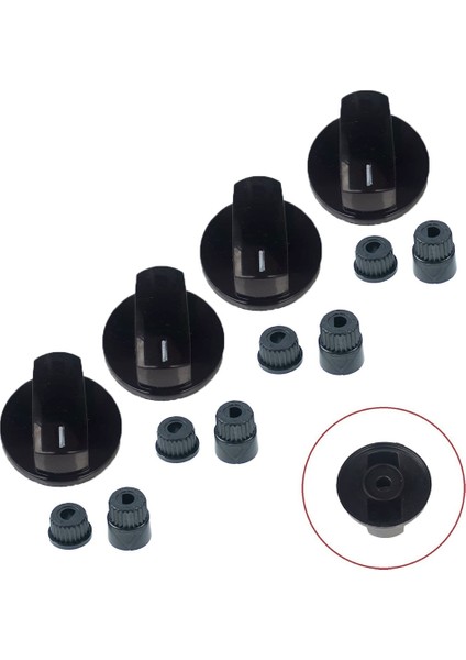 Dominox Düğme 4 Lü Takımı Ankastre Set Üstü Ocak Düğmesi SÜ0012