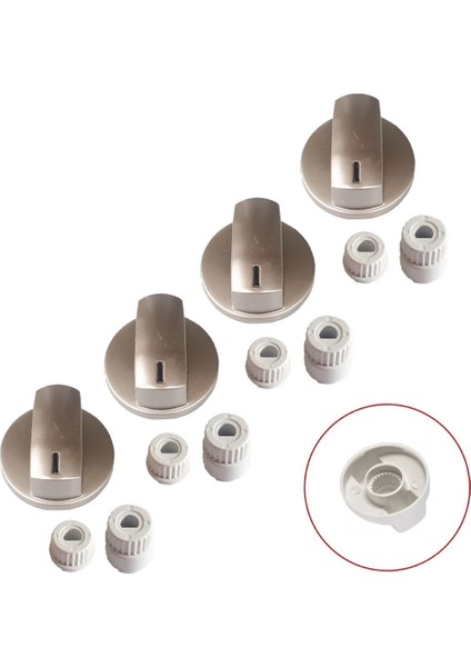 Bykitchen Düğme 4 Lü Takımı Ankastre Set Üstü Ocak Düğmesi SÜ0011