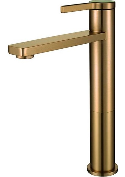 Bold Çanak Tipi Lavabo Bataryası Mat Altın