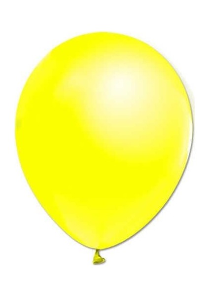 Sedefli Metalik Parlak Balon Sarı 50 Adet Helyum Uyumlu