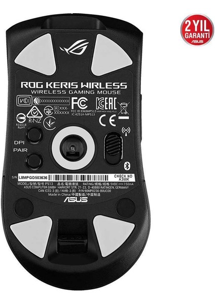 Rog P513 Keris Kablosuz Rgb Oyuncu Mouse